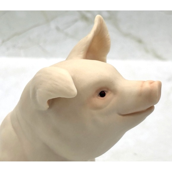 Cybis Porcelain Art Sculpture Sitting Pig Plato Figurine 1983‎ Signed EUC USA - Picture 13 of 16